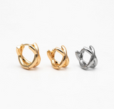 XX Huggie - Gold Silver Hoop Earrings