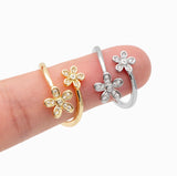 Pave Daisy Ring