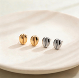 Hazel Coffee Bean Stud