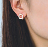 Audrey Pave Buckle Hoop