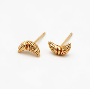 Croissant Stud - Gold Earrings