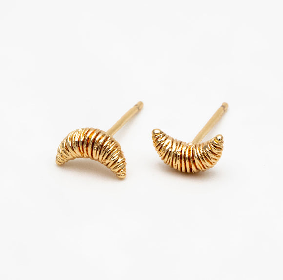 Croissant Stud - Gold Earrings