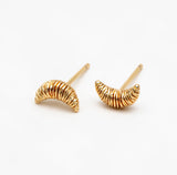 Croissant Stud - Gold Earrings