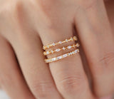 Tiny Pave Rings
