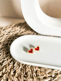 Harriet Heart Stud - Valentines Acrylic Earrings