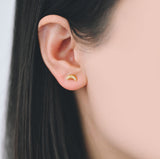 Croissant Stud - Gold Earrings