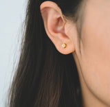 Minimalist Dot Stud - Gold Earrings