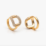 Audrey Pave Buckle Hoop