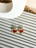Valentina Hoop - Valentines Hand Painted Acrylic Earrings