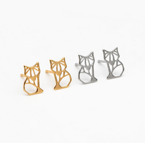 Foxy Studs - Gold Silver Earrings