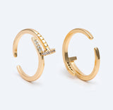 Pave T Ring