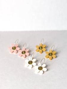 Mini Daisy Hoop - Everyday Acrylic Earrings