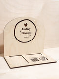 REPLACEMENT BASE -Wisepad 3 Flat Tap - QR Code - Business Card Holder