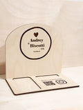 Payment Stand - Branded Square / Shopify Flat Tap - QR Code - Business Card Holder