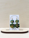 Flora Dangle - Hand Painted Acrylic Earrings