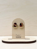 Romain Stud - Hand Painted Acrylic Stud Earrings