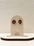 Flora Stud - Hand Painted Acrylic Earrings