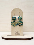Flora Dangle - Hand Painted Acrylic Earrings