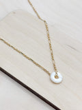 Claire Chain- Gold / Mother of Pearl Layering Necklace