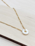 Claire Chain- Gold / Mother of Pearl Layering Necklace