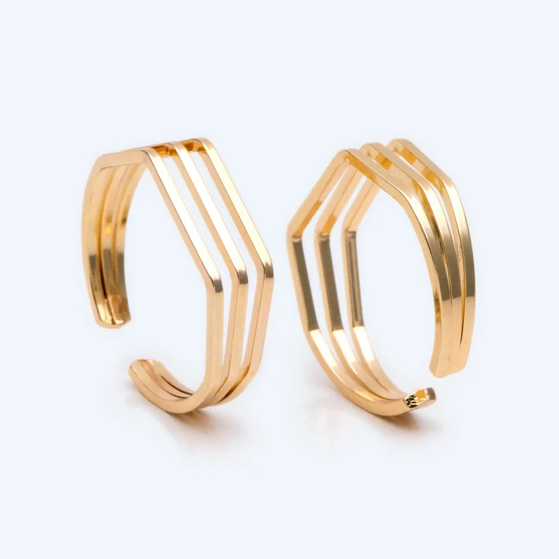 Dee Ring- Adjustable Gold / Silver Ring – Bec Design