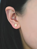 Chloe Gold Stud - Gold Earrings