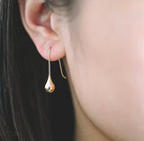Chris - Tear Drop Gold Earrings