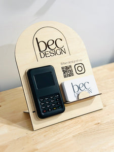 Payment Stand - Branded Shopify Wisepad 3 Upright Tap - QR Code - Business Card Holder (Copy)