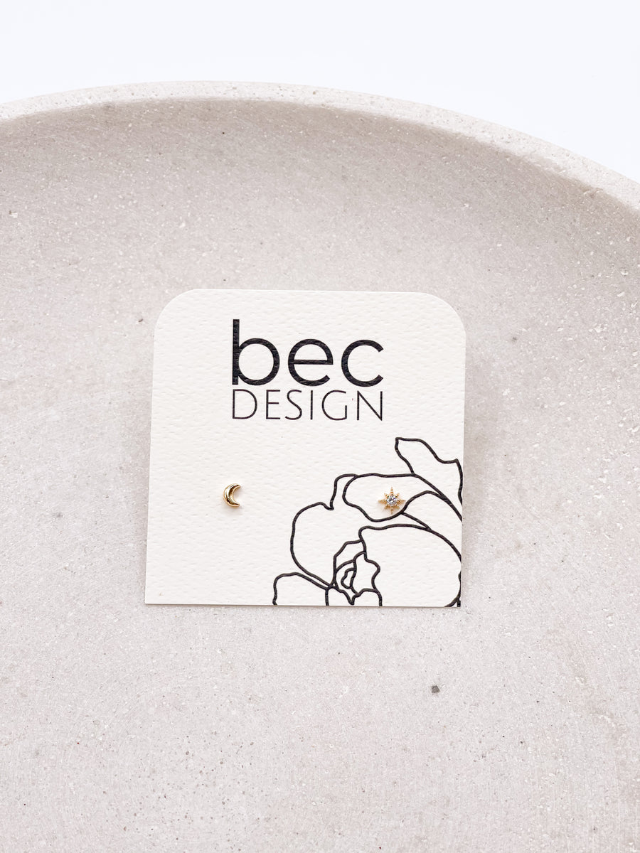 Celeste Stud - Gold Earrings – Bec Design