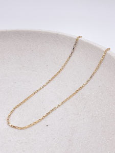 Vanessa Box Chain - Gold Layering Necklace