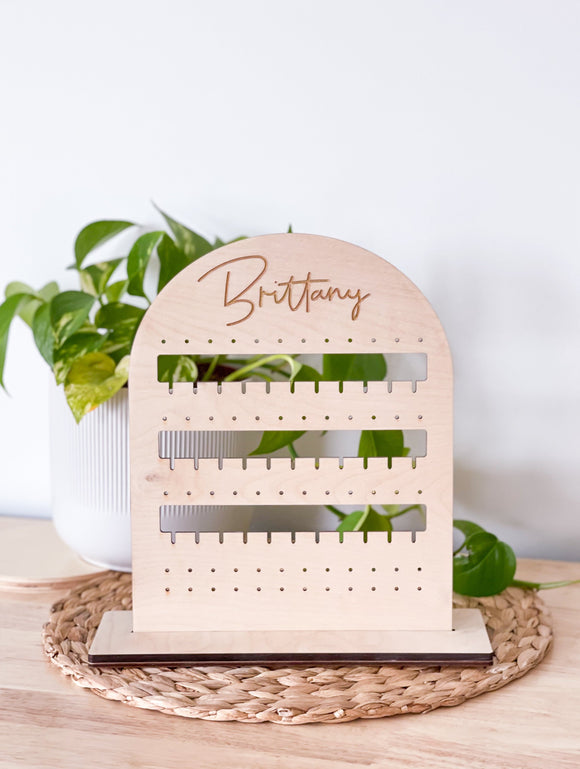 Personalized Arch Earring Stand