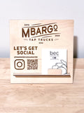 Small Branded Stand - QR Code - Business Card Holder