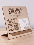 Small Branded Stand - QR Code - Business Card Holder