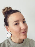 CLEAROUT Beth - Hoop Tortoise Earrings
