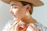 Daisy Hoop - Everyday Acrylic Earrings